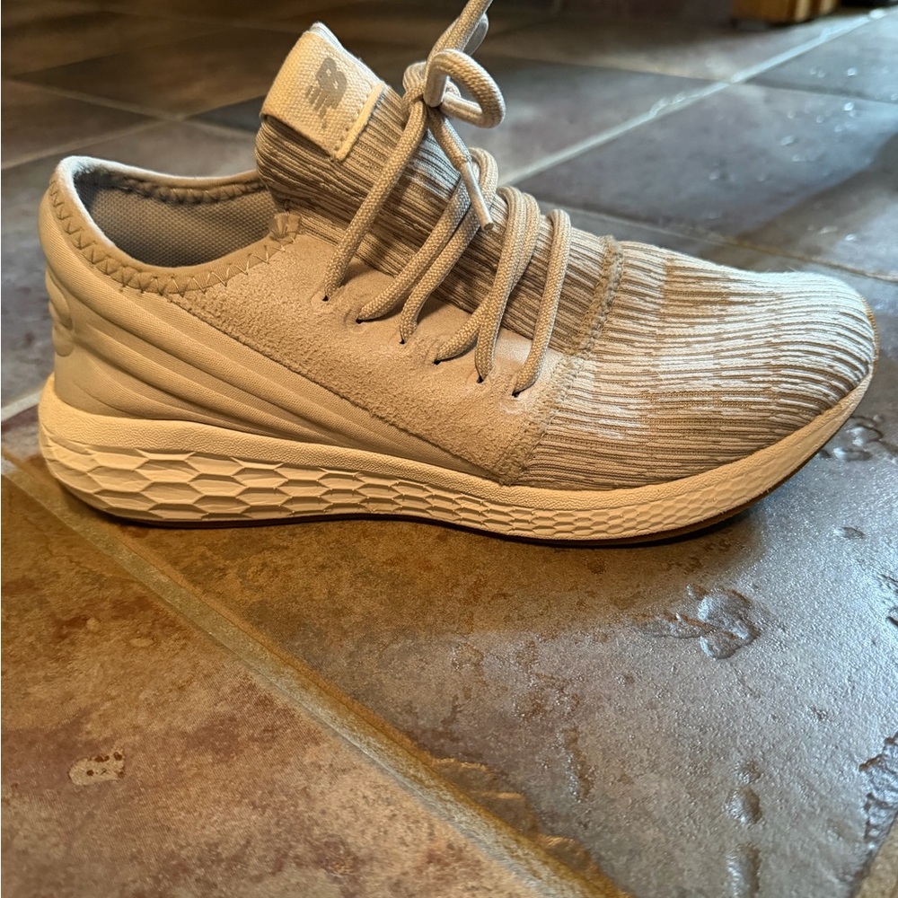 New Balance Light Gray Textured Sneakers
